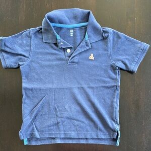 GAP Blue Polo Shirt Casual Piqué Knit